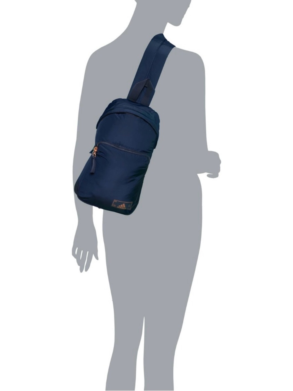 Adidas Essentials 2 Sling Crossbody
Bag Navy/ Rosegold - Picture 3 of 6
